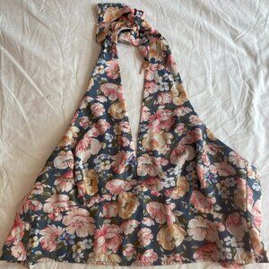 Abercrombie Floral Halter Tie Top – Size M